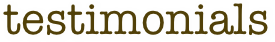 testimonials